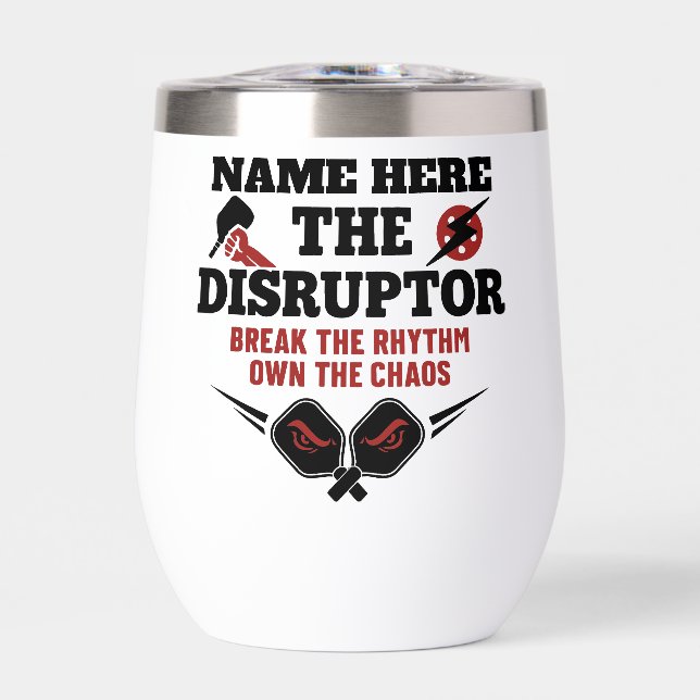 Pickleball Personalised Name The Disruptor (Front)