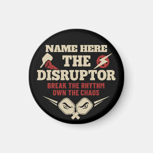 Pickleball Personalised Name The Disruptor Magnet
