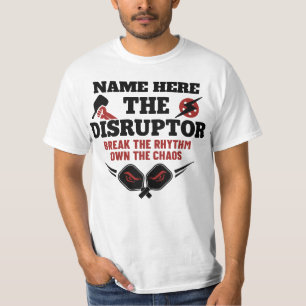 Pickleball Personalised Name The Disruptor T-Shirt