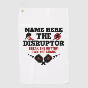 Pickleball Personalised Name The Disruptor Towel