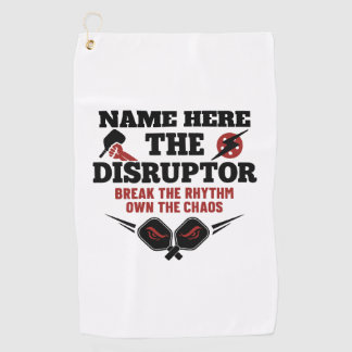 Pickleball Personalised Name The Disruptor Towel
