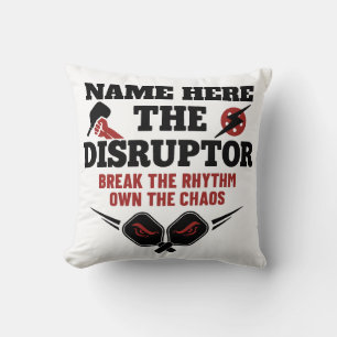 Pickleball Personalised Name The Disruptor Towel Cushion