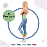 Pickleball Personalised Sage-Blue High Waisted Capri Leggings<br><div class="desc">Our high-waist pants for yoga are the perfect addition to your workout wardrobe,  Personalised Pickleball Player Custom High Waisted with the word "PICKLEBALL" that you can change it so fast and easy .</div>