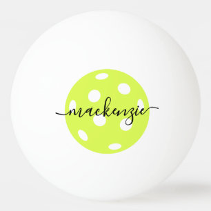 Pickleball Personalized Script Name Ping Pong Ball