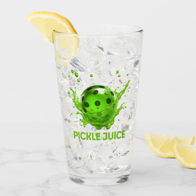 Pickleball "Pickle Juice" Glass (Front Ice)