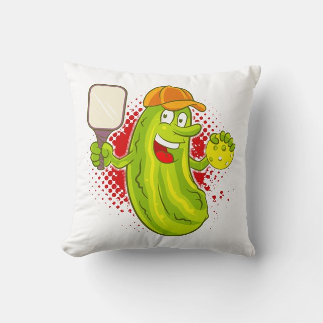 Pickleball Pickle Player  Cushion (Front)