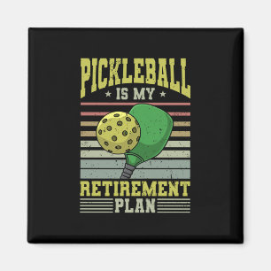 Pickleball - Pickleball Retirement Magnet