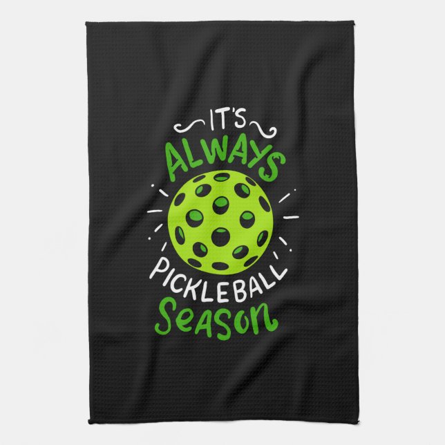 Pickleball - Pickleball Season Tea Towel (Vertical)