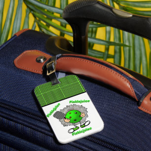 Pickleball Picklejuice Halloween Movie Inspired Luggage Tag