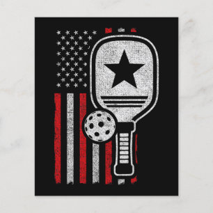 Pickleball Player - American Flag Pickleball - Pic