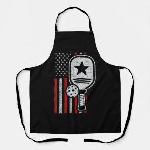 Pickleball Player - American Flag Pickleball - Pic Apron