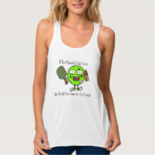 Pickleball Player Chocolate Soft Serve Green Funny Singlet
