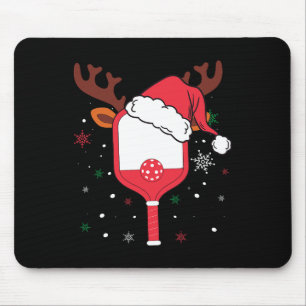 Pickleball Player Christmas Holiday Reindeer Xmas  Mouse Pad