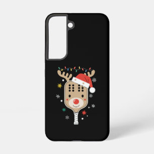 Pickleball Player Christmas Holiday Reindeer Xmas Samsung Galaxy Case