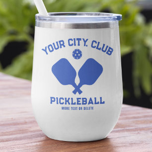 Pickleball Player Club Team Name Personalised Blue