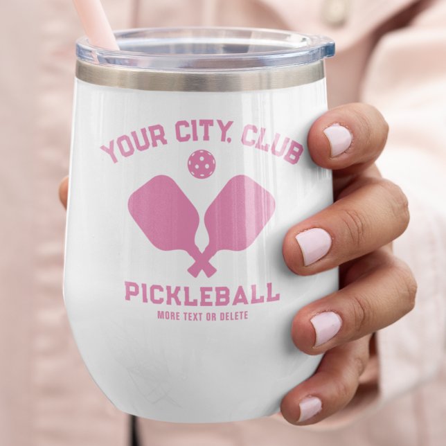 Pickleball Player Club Team Name Personalised Pink (Creator Uploaded)