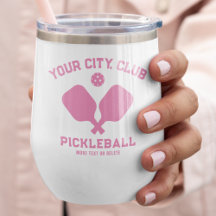 Pickleball Player Club Team Name Personalised Pink