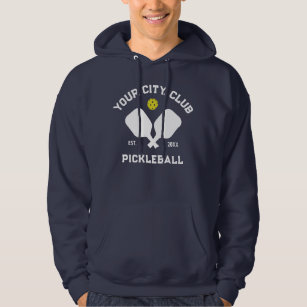 Pickleball Player Club Vintage Personalised Hoodie