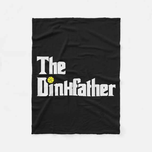 Pickleball player dad funny dink father pun fleece blanket (Front)