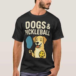 Pickleball Player Dog Lover Mum Dad Owner Pug Chih T-Shirt