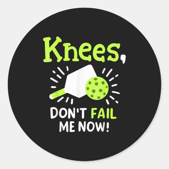 Pickleball Player Funny  Classic Round Sticker (Front)