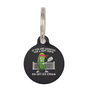 Pickleball Player Funny Pet Tag