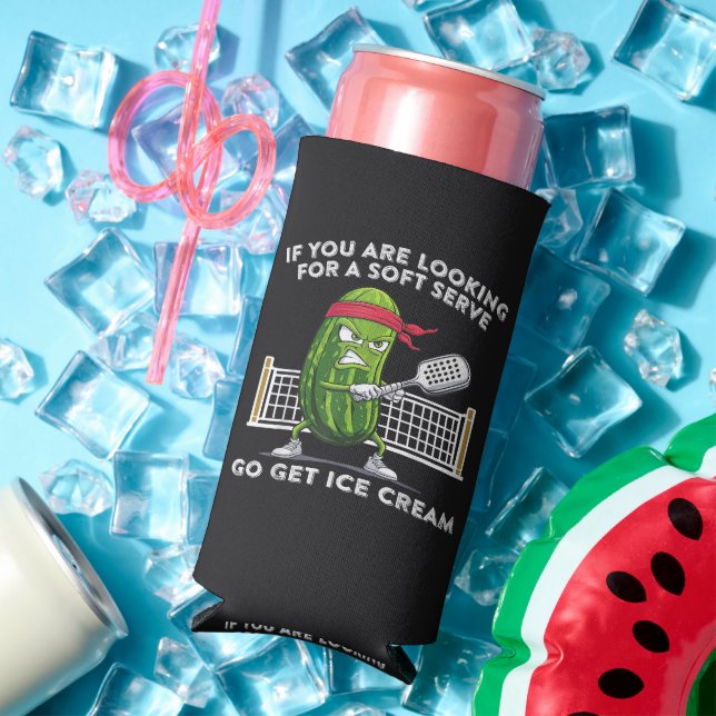 Pickleball Player Funny Seltzer Can Cooler (In Situ Summer)