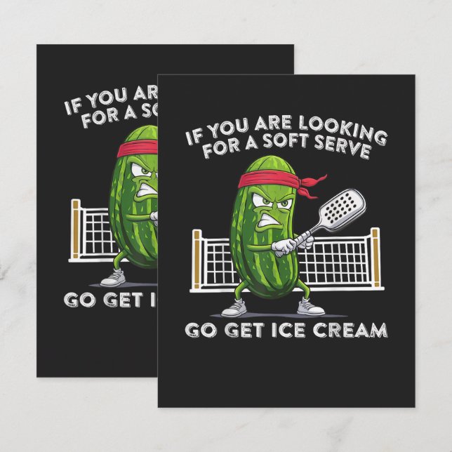 Pickleball Player Funny Thank You Card (Front/Back)