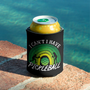 Pickleball Player I Cant I Have Pickleball Rainbow Can Cooler