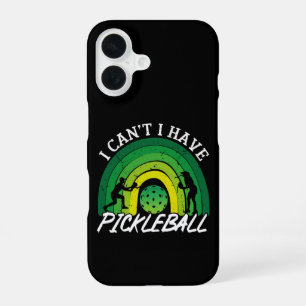 Pickleball Player I Cant I Have Pickleball Rainbow iPhone 16 Case
