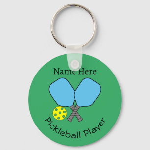 Pickleball Player Key Ring