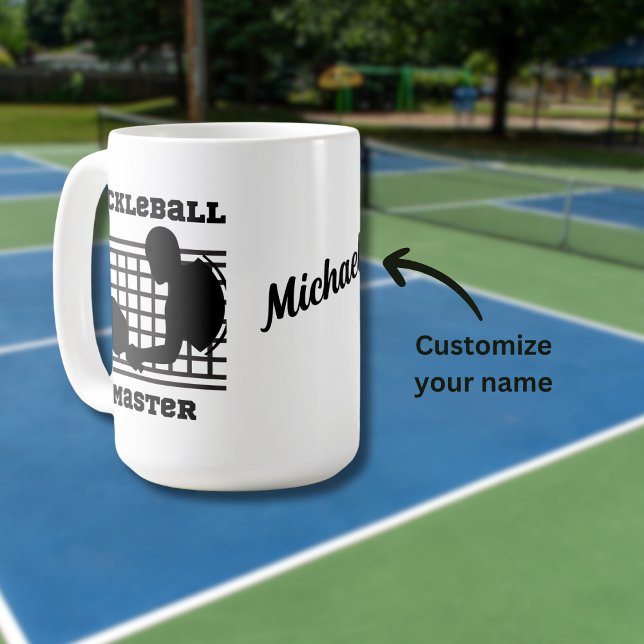 Pickleball player master winner custom name coffee mug (Creator Uploaded)