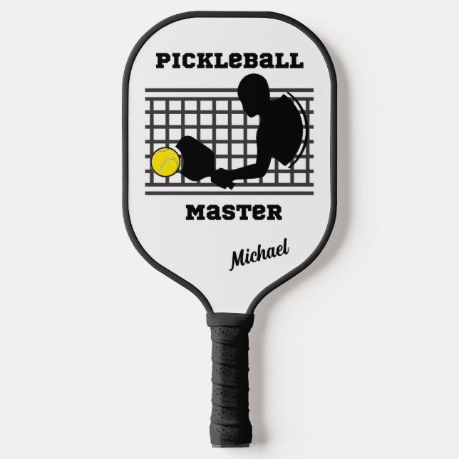 Pickleball player master winner custom name paddle (Front)