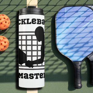 Pickleball player master winner custom name thermal tumbler