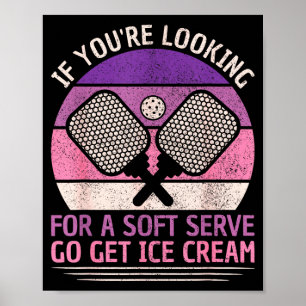 Pickleball player pickle ball lovers women funny poster