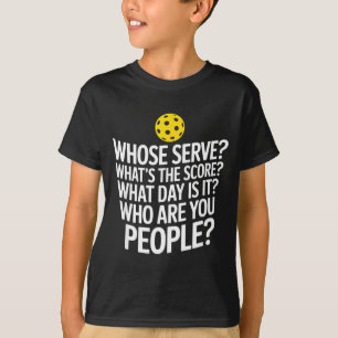 Pickleball player questions humor for senior T-Shirt