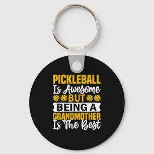 Pickleball Player Quote Funny Pickleball Lover Gra Key Ring