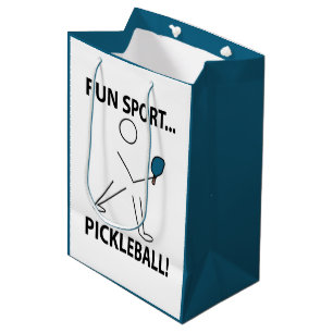 Pickleball Player Sports Fun Sport Pickleball Medium Gift Bag