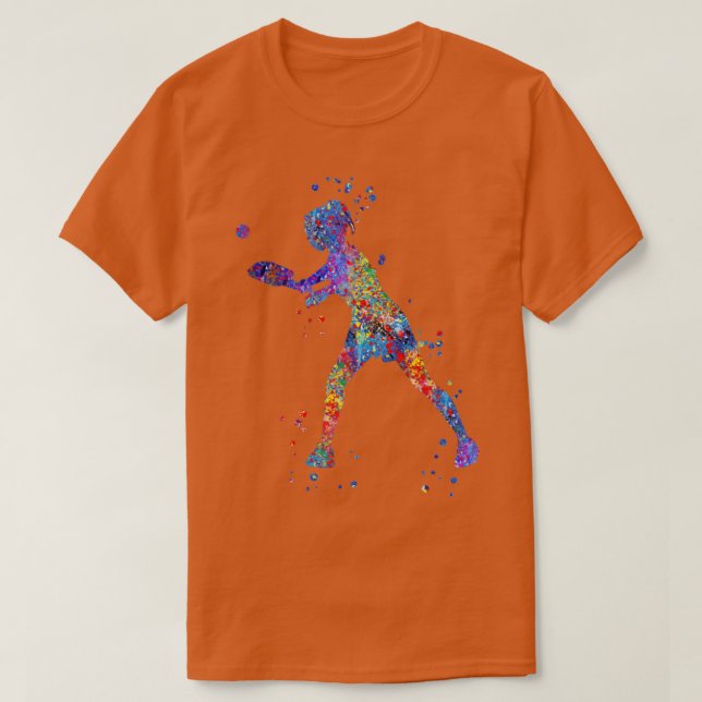 Pickleball player  T-Shirt (Design Front)