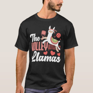 Pickleball Player The Volley Llamas Llama T-Shirt