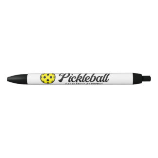 Pickleball player writing pens with funny quote
