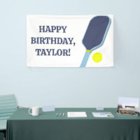 Pickleball Players Custom Message Birthday