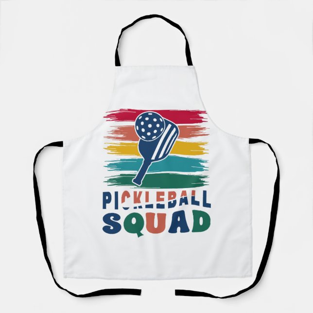 Pickleball Players Gift Idea Apron (Front)