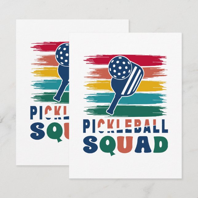 Pickleball Players Gift Idea Enclosure Card (Front/Back)