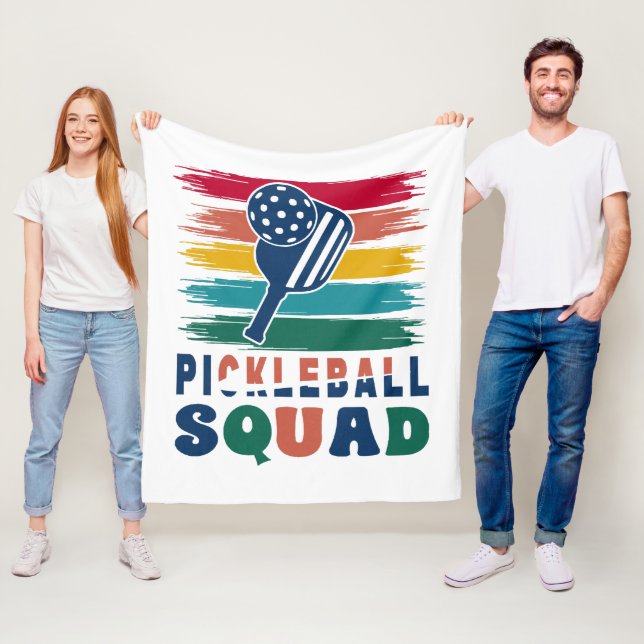 Pickleball Players Gift Idea Fleece Blanket (In Situ)