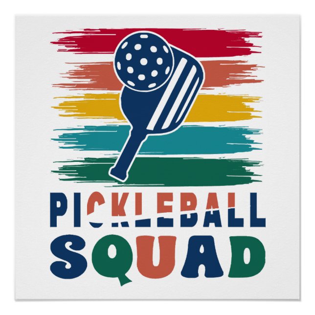 Pickleball Players Gift Idea Poster (Front)