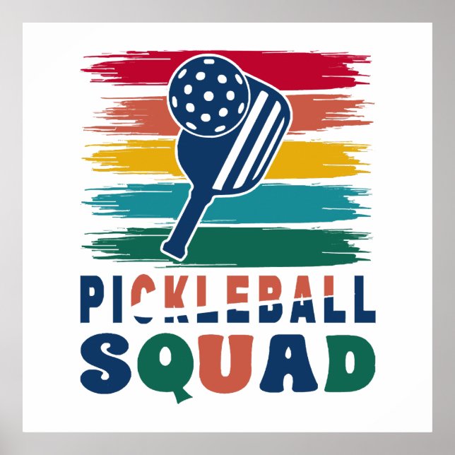 Pickleball Players Gift Idea Poster (Front)