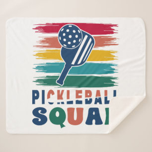 Pickleball Players Gift Idea Sherpa Blanket