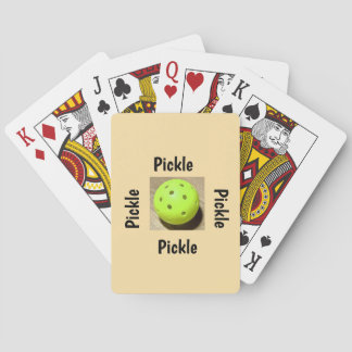 Pickleball playing cards