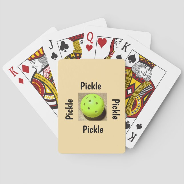 Pickleball  playing cards (Back)